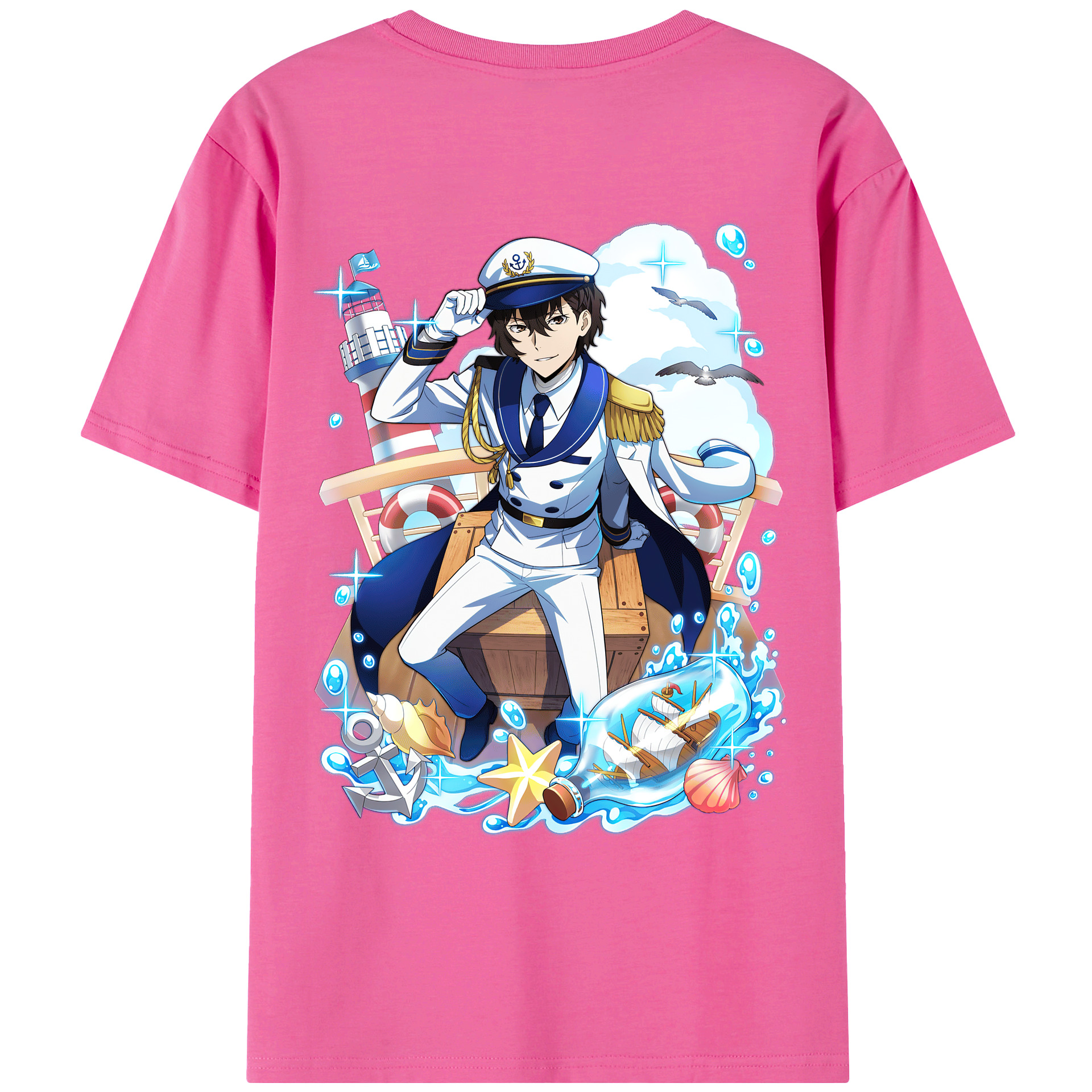 （画像用） 文豪ストレイドッグス Bungo Stray Dogs レディース半袖Tシャツ(バックプリント)